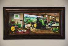 "Dealing Green" Framed Canvas Print