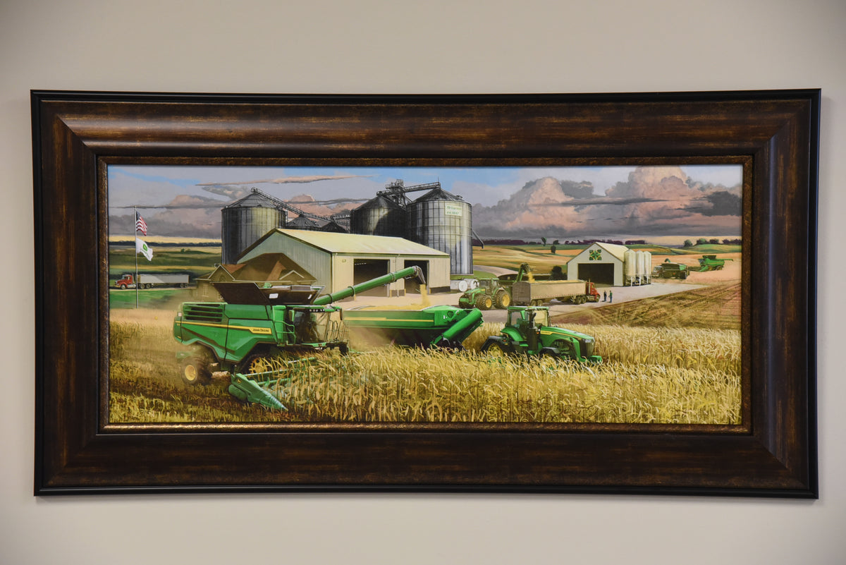 "King of Harvest" Framed Canvas Print