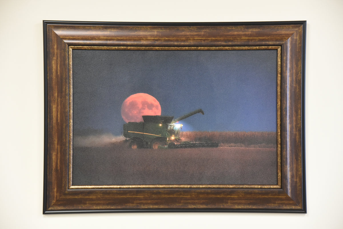 "Harvest Moon" Framed Canvas Print