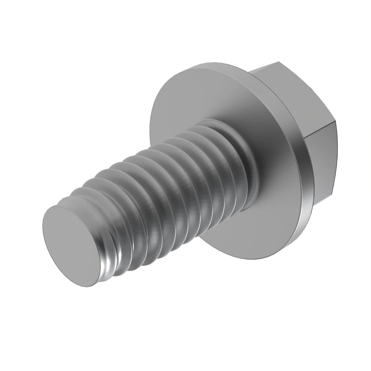 John Deere 37H51: Hexagonal Flange Head Self-Tapping Screw, 1/4" X 1/2"
