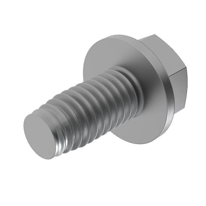 John Deere 37H51: Hexagonal Flange Head Self-Tapping Screw, 1/4" X 1/2"