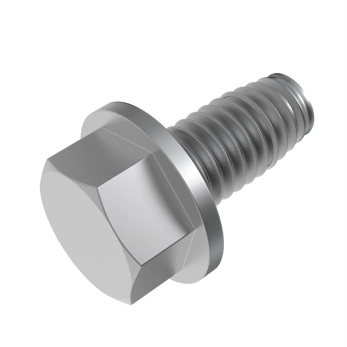 John Deere 37H51: Hexagonal Flange Head Self-Tapping Screw, 1/4" X 1/2"