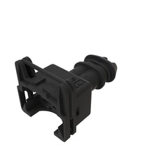 John Deere 57M10118: Black Electrical Connector Housing, 2 Cavities