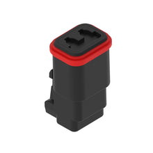 John Deere 57M10517: Black Internal Electrical Connector Housing, 2 Cavities