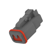 John Deere 57M10523:  Gray Internal Electrical Connector Housing, 2 Cavities