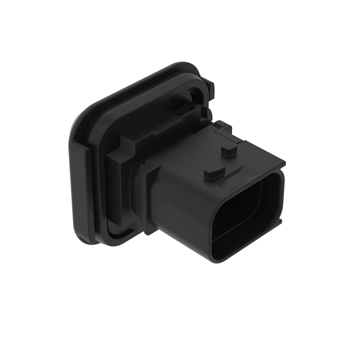 John Deere 57M10847:  Black Internal Electrical Connector Housing, 8 Cavities