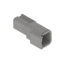 John Deere 57M10918: Gray External Electrical Connector Housing, 2 Cavities