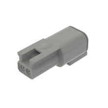 John Deere 57M10918:  Gray External Electrical Connector Housing, 2 Cavities