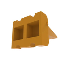 John Deere 57M11116: Orange Electrical Connector, 4 Cavities