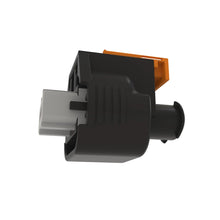 John Deere 57M12926: Black External Electrical Connector Housing, 2 Cavities
