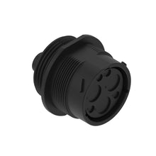John Deere 57M13142: Black External Electrical Connector Housing, 6 Cavities