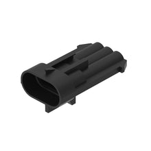 John Deere 57M7257: Black Internal Electrical Connector Housing, 3 Cavities