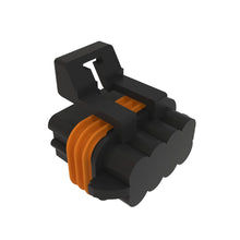 John Deere 57M7261: Black External Electrical Connector Housing, 8 Cavities