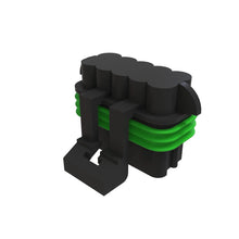 John Deere 57M7262: Black External Electrical Connector Housing, 10 Cavities