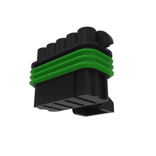 John Deere 57M7262: Black External Electrical Connector Housing, 10 Cavities