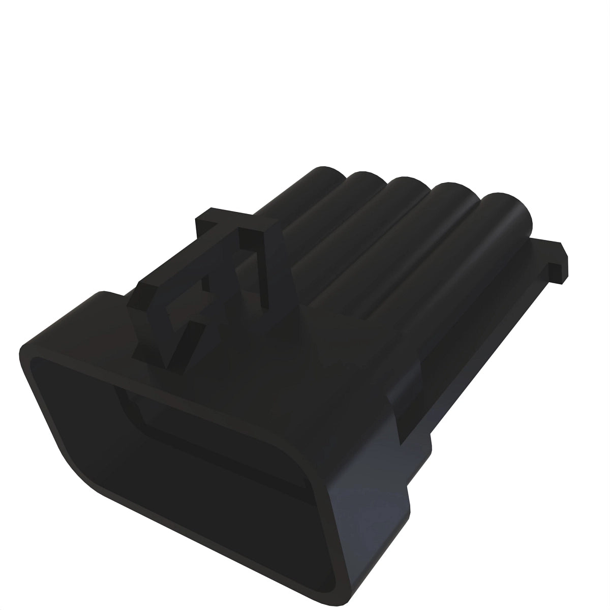 John Deere 57M7265: Black Internal Electrical Connector Housing, 10 Cavities
