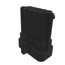 John Deere 57M7265: Black Internal Electrical Connector Housing, 10 Cavities