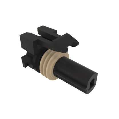 John Deere 57M7294: Black External Electrical Connector Housing, 1 Cavities