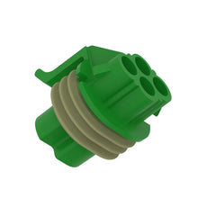 John Deere 57M7346: Light Gray External Electrical Connector Housing, 2 Cavities