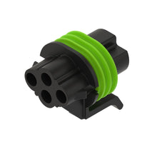 John Deere 57M7349: Black External Electrical Connector, 4 Cavities