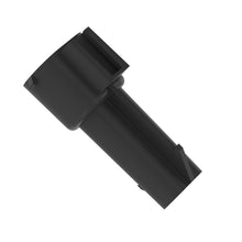 John Deere 57M7369: Black Internal Electrical Connector Housing, 2 Cavities