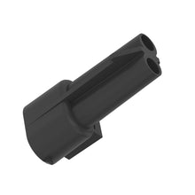 John Deere 57M7369: Black Internal Electrical Connector Housing, 2 Cavities