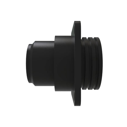 John Deere 57M7390: Tyco Black External Electrical Connector Housing, 3 Cavities