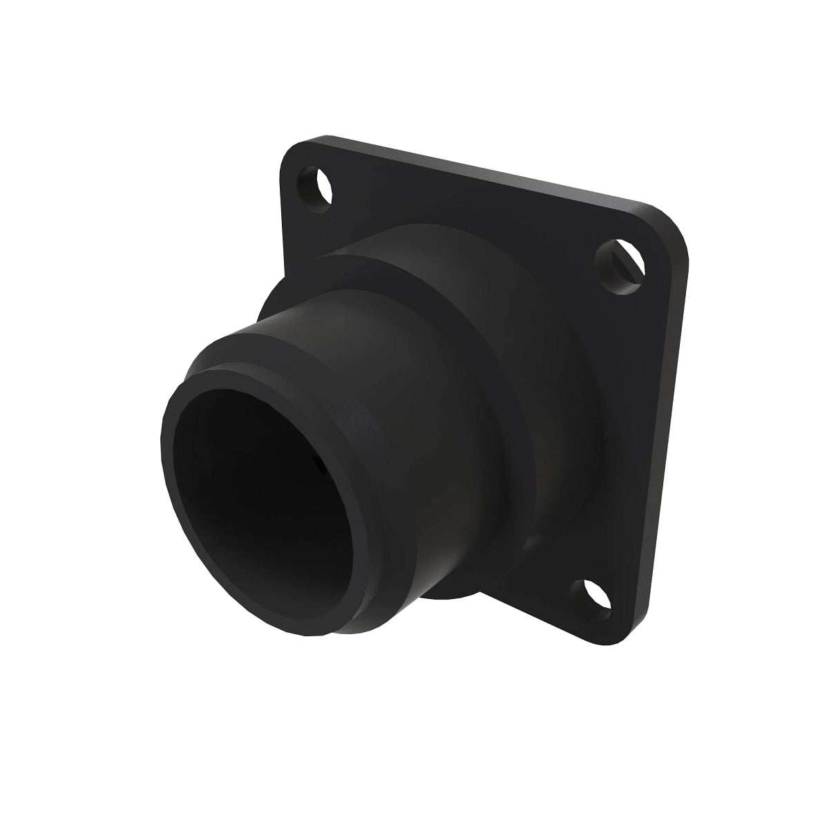 John Deere 57M7390: Tyco Black External Electrical Connector Housing, 3 Cavities