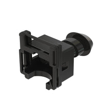 John Deere 57M7406:  Tyco Black External Electrical Connector Housing, 2 Cavities