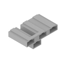 John Deere 57M7457:  Gray External Electrical Connector Housing, 4 Cavities