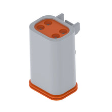 John Deere 57M7535: Gray Internal Electrical Connector Terminal, 4 Cavities