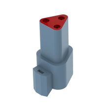 John Deere 57M7626:  Gray External Electrical Connector Terminal, 3 Cavities
