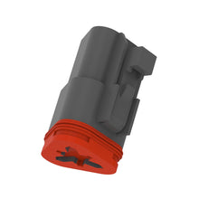 John Deere 57M7627:  Gray Internal Electrical Connector Assembly, 3 Cavities