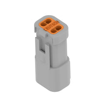 John Deere 57M7628: Gray External Electrical Connector Assembly, 4 Cavities