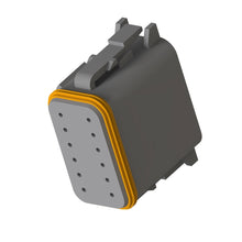 John Deere 57M7634: Gray Internal Electrical Connector Assembly, 12 Cavities