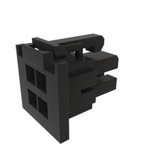 John Deere 57M7712: Black External Electrical Connector, 4 Cavities