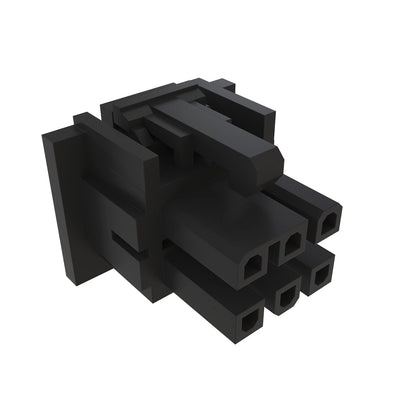 John Deere 57M7714: Black External Electrical Connector Assembly, 6 Cavities