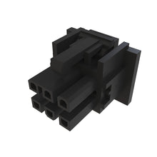 John Deere 57M7714: Black External Electrical Connector Assembly, 6 Cavities