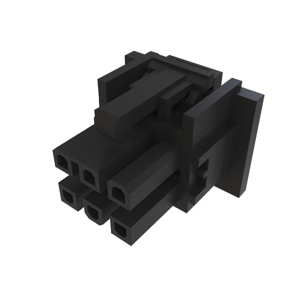 John Deere 57M7714: Black External Electrical Connector Assembly, 6 Cavities
