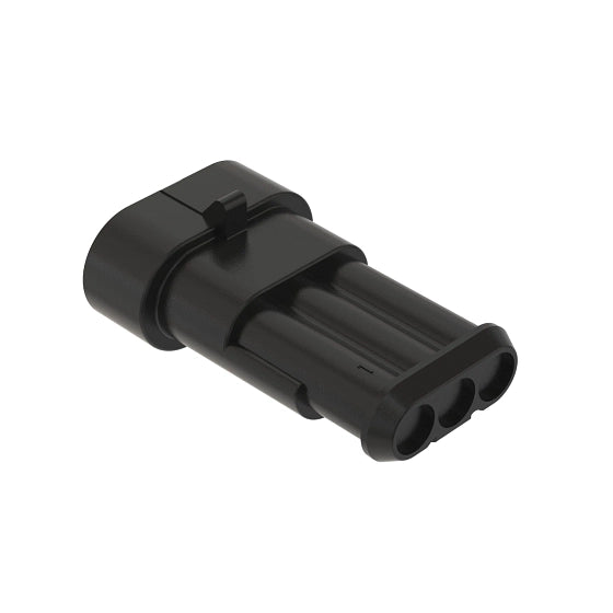 John Deere 57M7742: Black Internal Electrical Connector Housing, Cavities 3