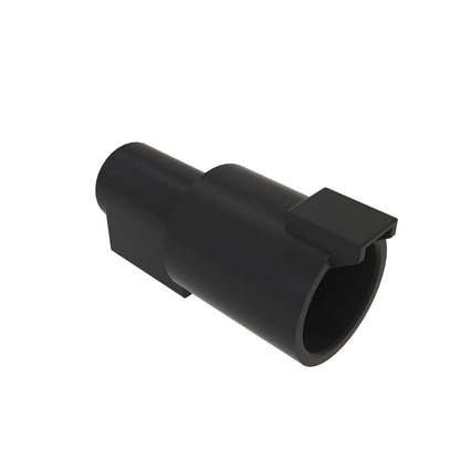 John Deere 57M7758: Black External Electrical Connector Terminal, 1 Cavities