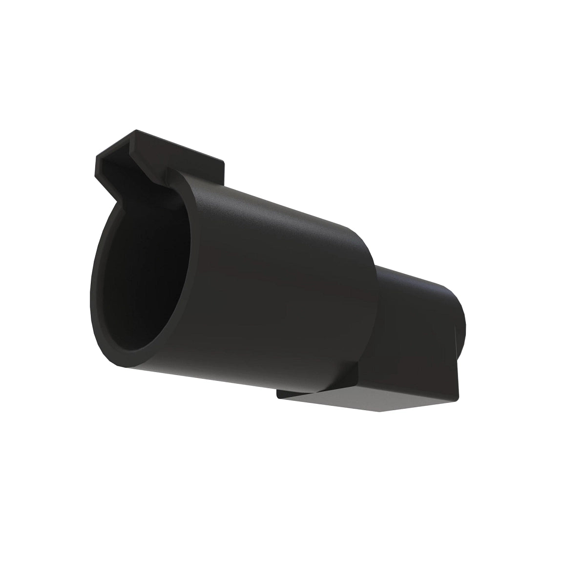 John Deere 57M7758:  Black External Electrical Connector Terminal, 1 Cavities
