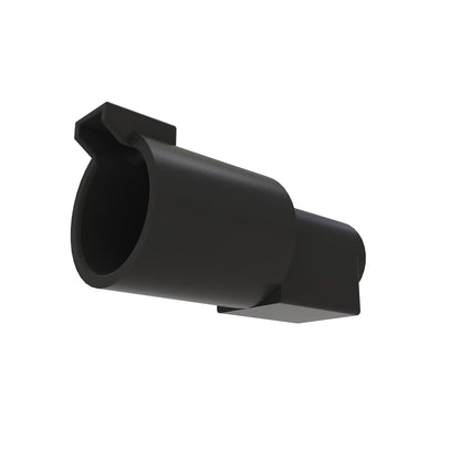 John Deere 57M7758:  Black External Electrical Connector Terminal, 1 Cavities