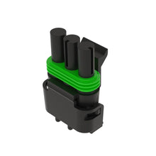 John Deere 57M7802: Medium Gray Internal Electrical Connector, 3 Cavities