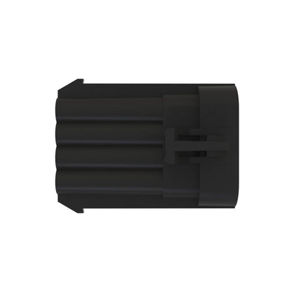 John Deere 57M7839: Black Internal Electrical Connector Assembly, 4 Cavities