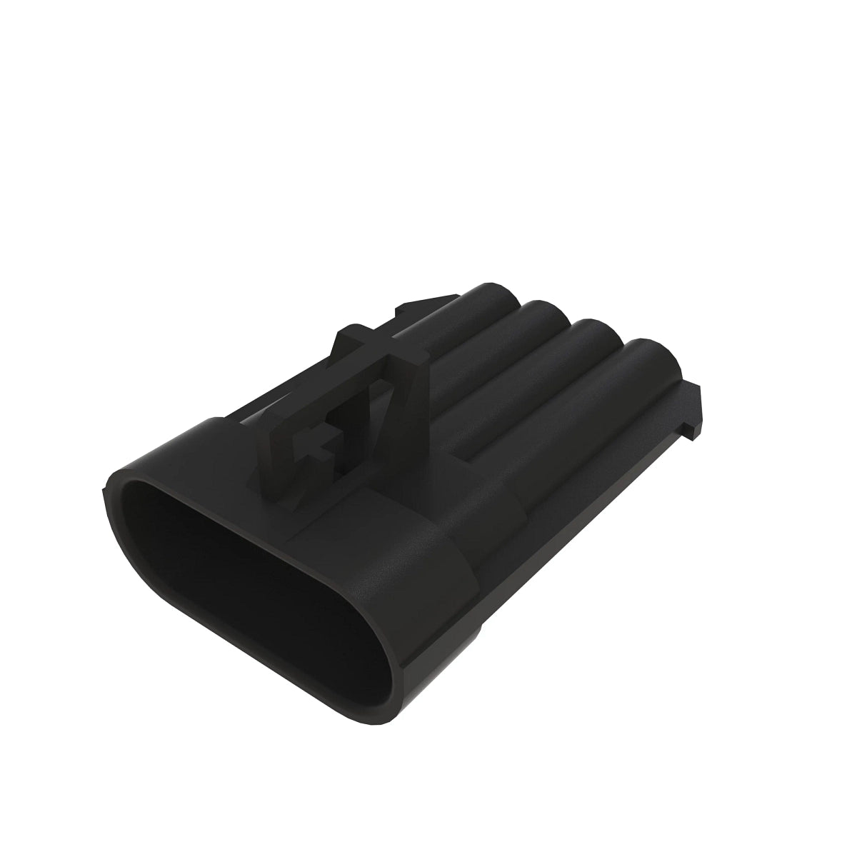 John Deere 57M7839: Black Internal Electrical Connector Assembly, 4 Cavities