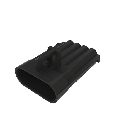 John Deere 57M7839: Black Internal Electrical Connector Assembly, 4 Cavities
