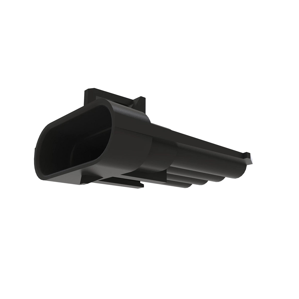 John Deere 57M7839: Black Internal Electrical Connector Assembly, 4 Cavities