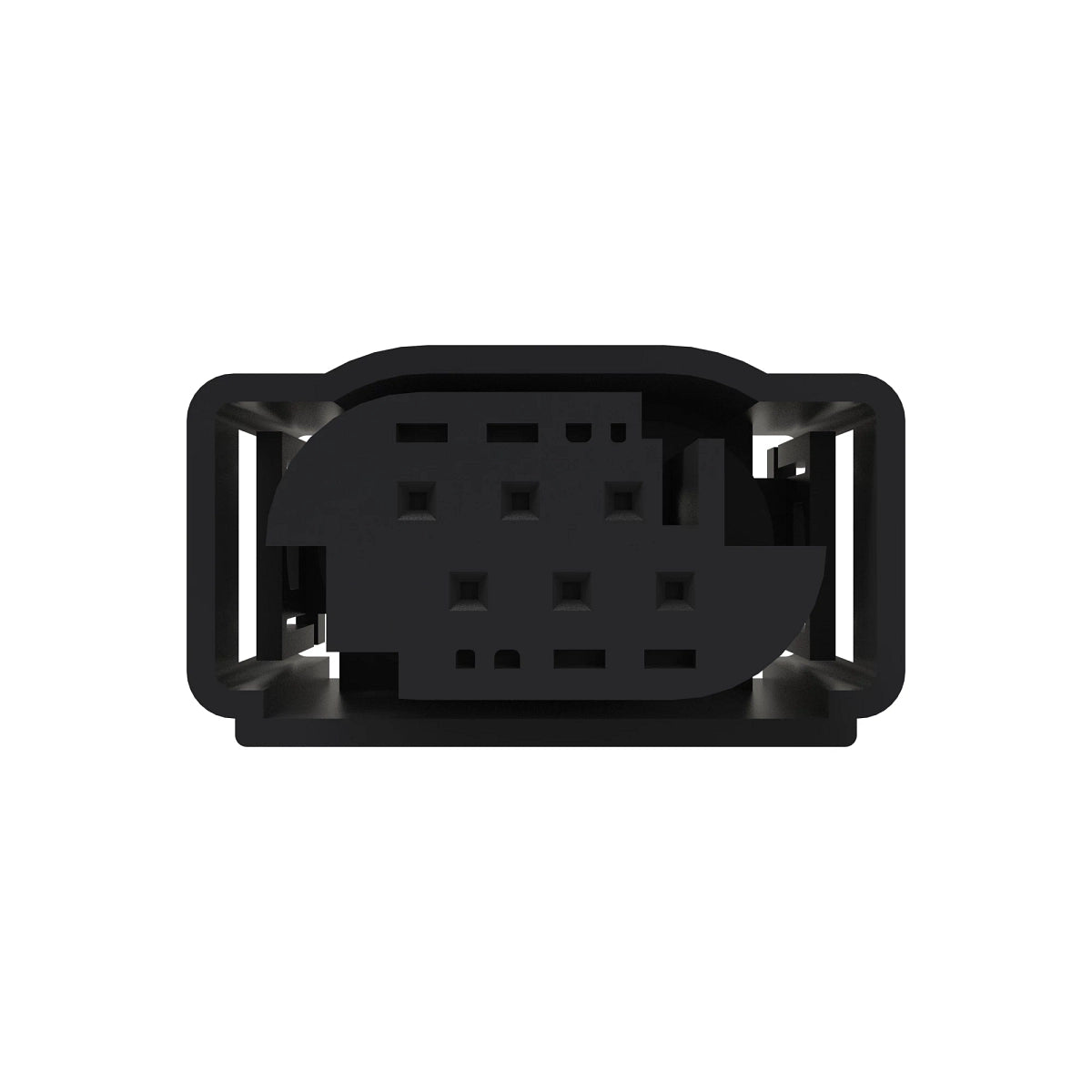 John Deere 57M7953: Tyco Black External Electrical Connector Assembly, 6 Cavities