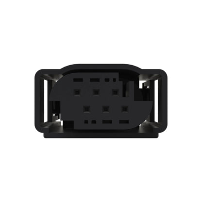 John Deere 57M7953: Tyco Black External Electrical Connector Assembly, 6 Cavities